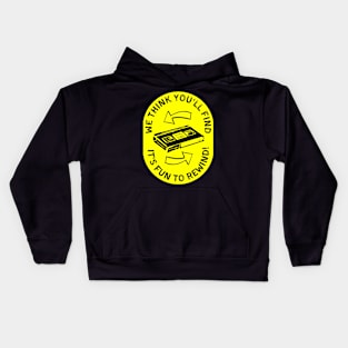 VHS It's Fun to Rewind! Kids Hoodie